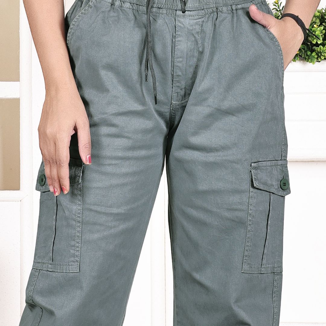 Aurose Women’s Cargo Jogger Pants | Relaxed Fit Utility Bottoms with Multiple Pockets