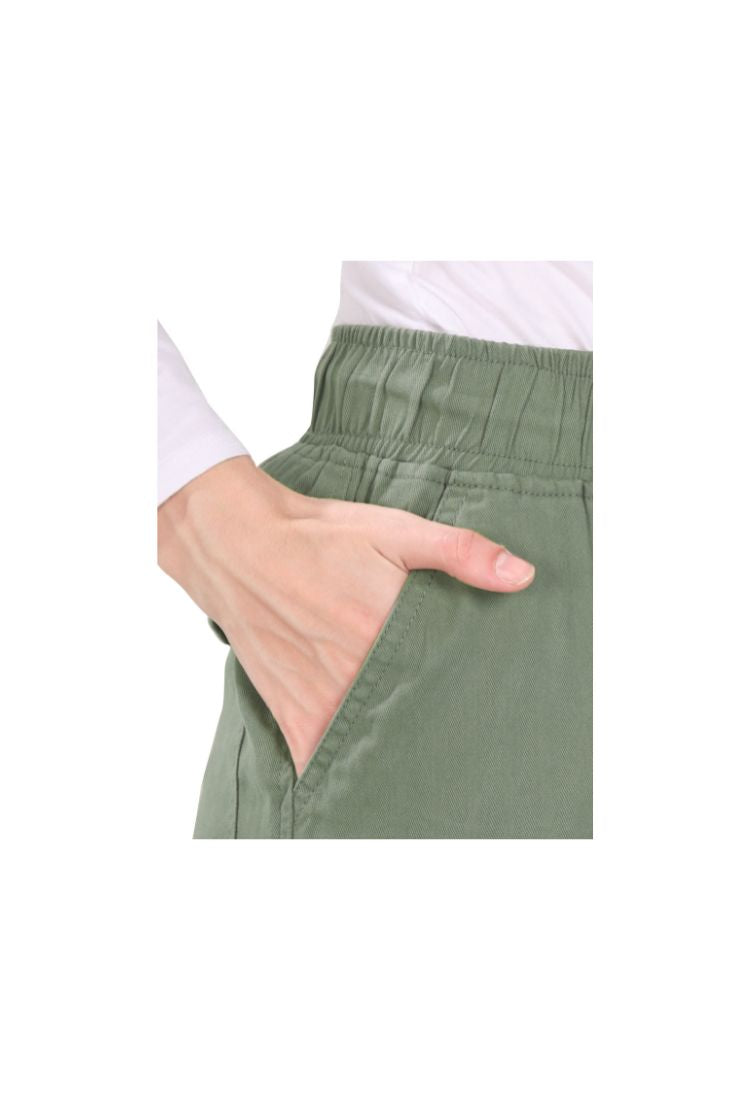 Aurose women’s high waist cotton cargo jeans with drawstring and side pockets, casual straight leg pants for daily wear