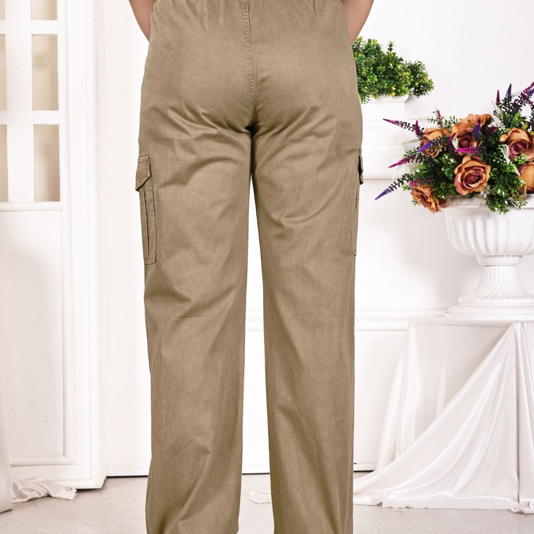 Aurose Women’s Cargo Jogger Pants | Relaxed Fit Utility Bottoms with Multiple Pockets