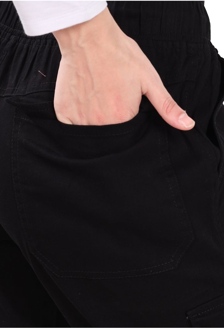 Aurose women’s high waist cotton cargo jeans with drawstring and side pockets, casual straight leg pants for daily wear