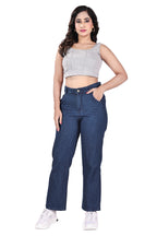 Aurose Women’s Straight Fit Blue Jeans – Comfortable Daily Wear