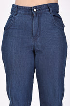 Aurose Women’s Straight Fit Blue Jeans – Comfortable Daily Wear