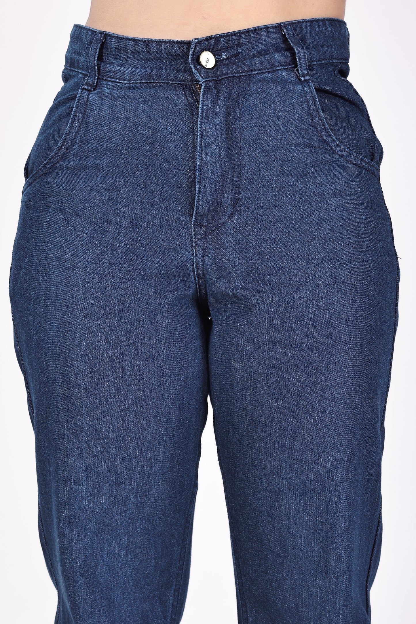 Aurose Women’s Straight Fit Blue Jeans – Comfortable Daily Wear