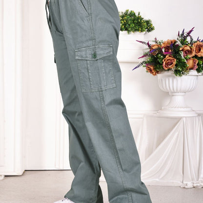 Aurose Women’s Cargo Jogger Pants | Relaxed Fit Utility Bottoms with Multiple Pockets