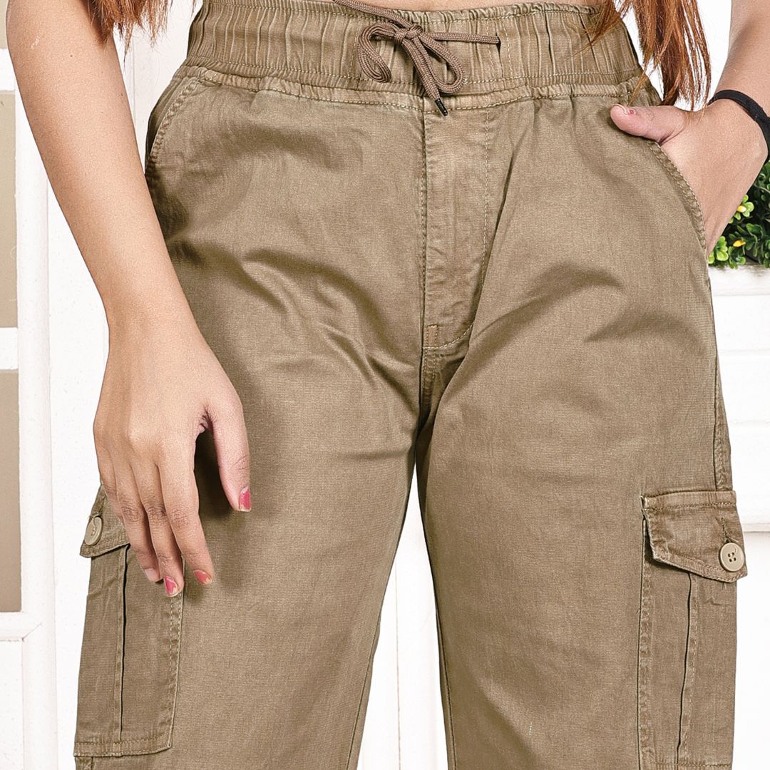 Aurose Women’s Cargo Jogger Pants | Relaxed Fit Utility Bottoms with Multiple Pockets