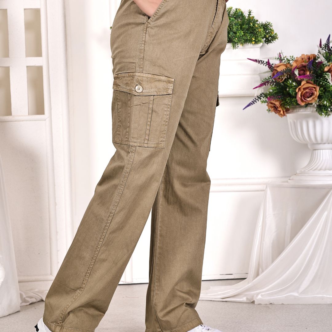 Aurose Women’s Cargo Jogger Pants | Relaxed Fit Utility Bottoms with Multiple Pockets