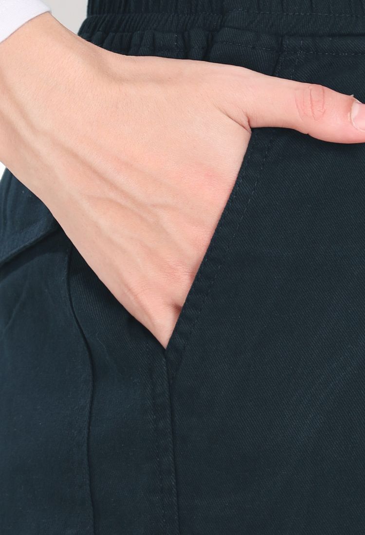 Aurose women’s high waist cotton cargo jeans with drawstring and side pockets, casual straight leg pants for daily wear