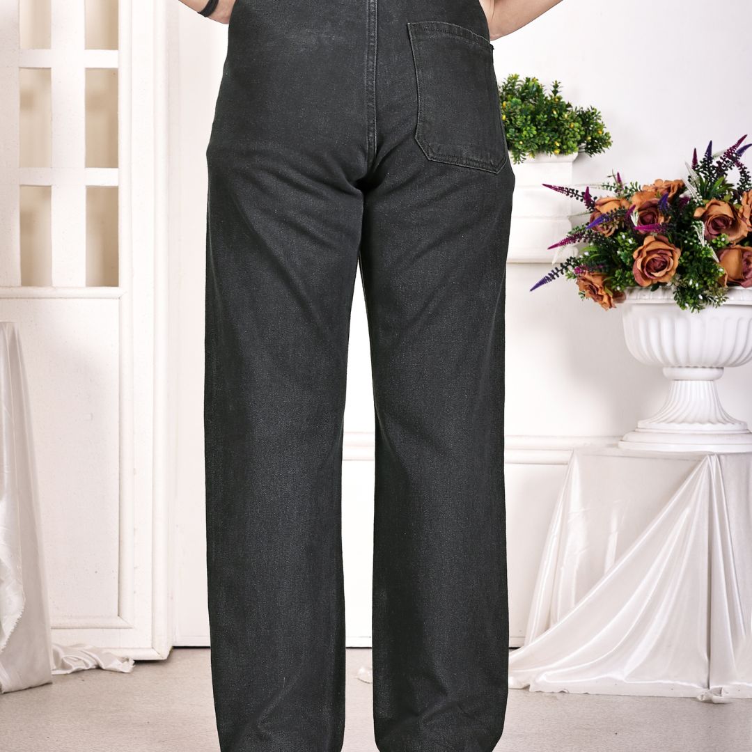 Aurose Women’s Denim Jogger Pants with Drawstring Waist | Relaxed Fit Everyday Bottoms