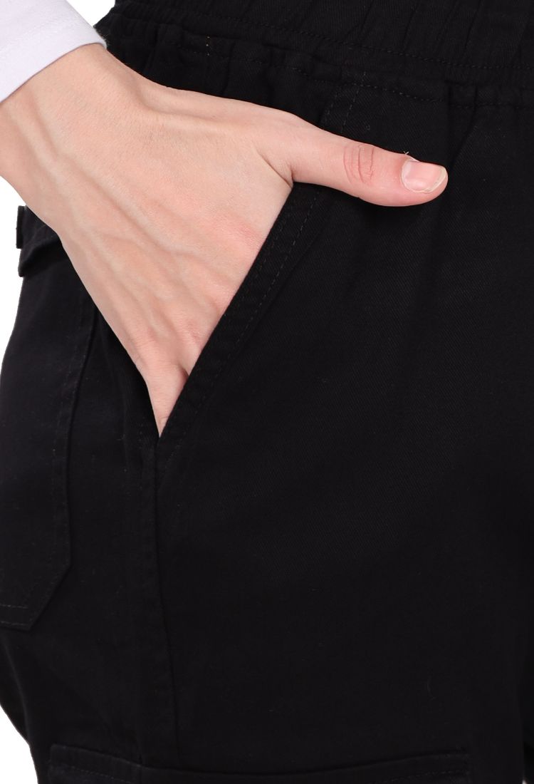 Aurose women’s high waist cotton cargo jeans with drawstring and side pockets, casual straight leg pants for daily wear