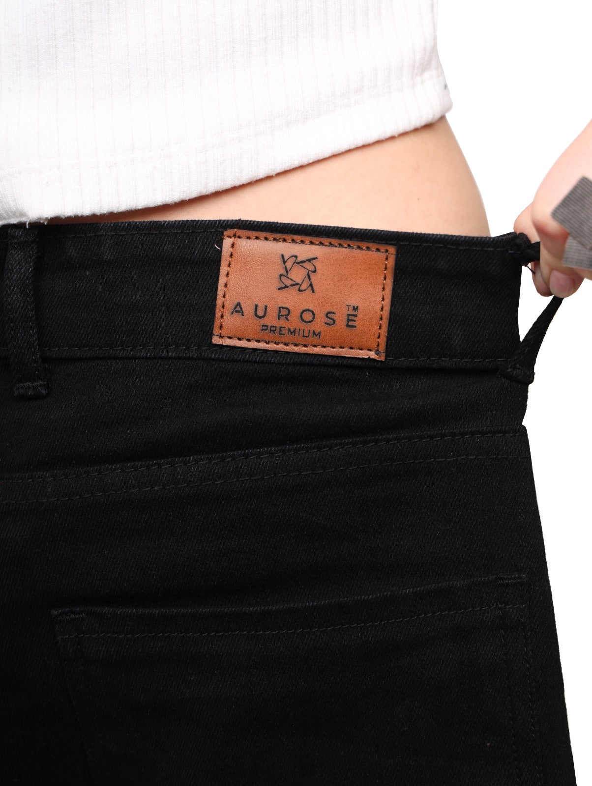 Aurose Women’s Black Cargo Pants – Casual Utility Style with Multiple Pockets